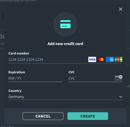 Add credit card